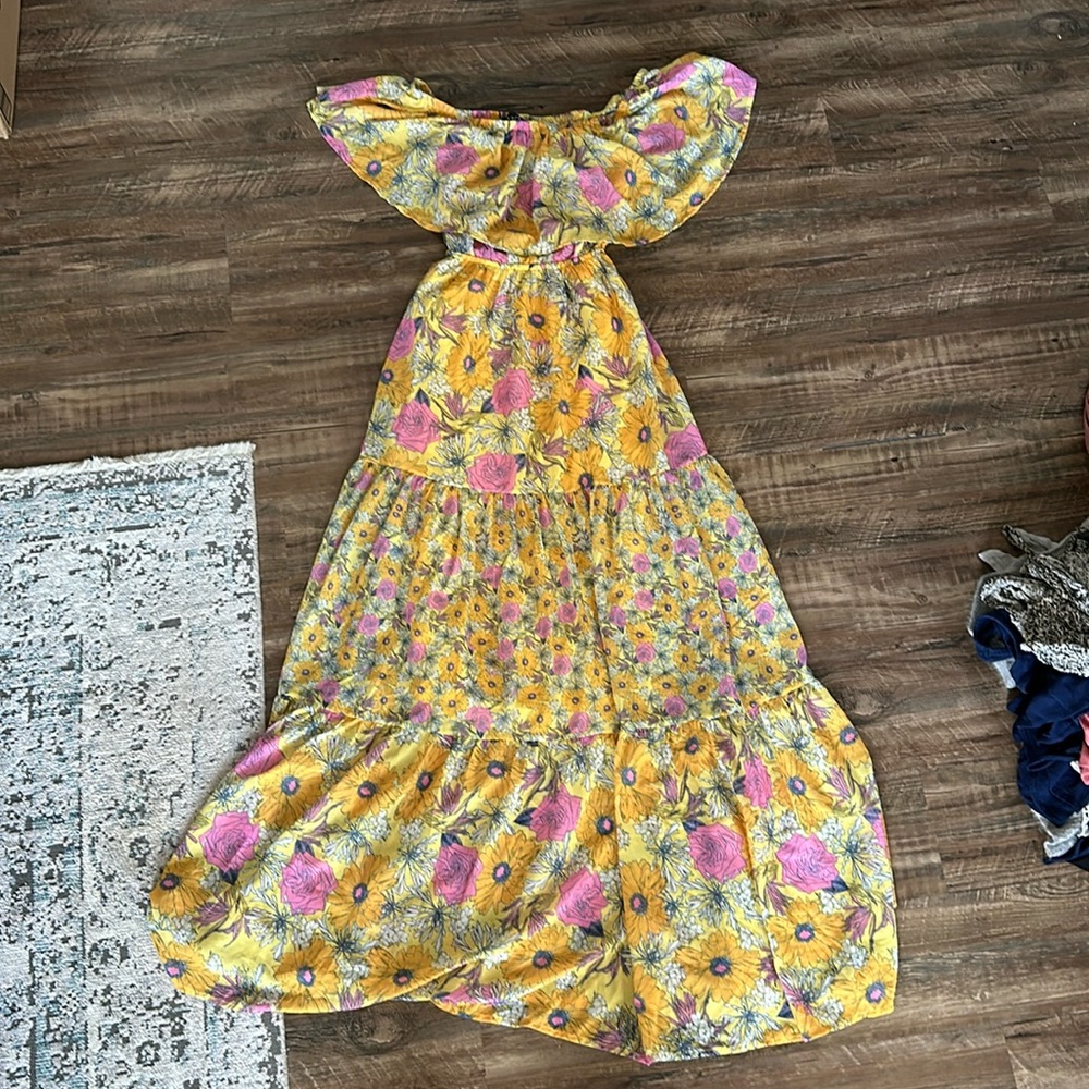 Off the shoulder floral dress